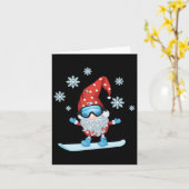 Carte Gnome Snowboard (Fleur jaune)