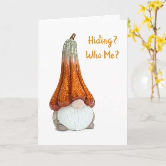 CARTE GNOME VOUS ENVOIE UN ANNIVERSAIRE BATTU ! (Fleur jaune)