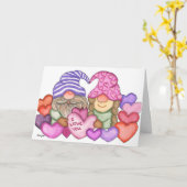 Carte Gnomes amoureux (Fleur jaune)