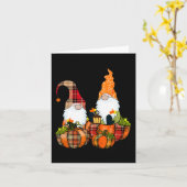 Carte Gnomes citrouilles Automne Mignons Halloween Thank (Fleur jaune)