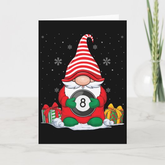 Carte Gnomes de Noël de Billard Ll Mignons Billard Ll Am (Devant)