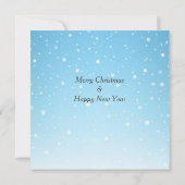 Carte Gnomes de Noël sur fond bleu clair (Dos)