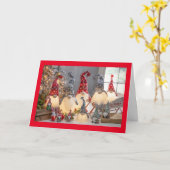 CARTE GNOMES DISENT **PARTAGEONS LES FÊTES** (Fleur jaune)