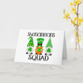 CARTE GNOMES DIT **HEUREUX ANNIVERSAIRE** GROUPE (Fleur jaune)