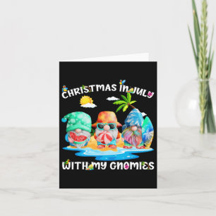 Carte Gnomes drôles de vacances d'été - Gnomes pour Noël