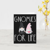 Carte Gnomes For Life Drôle Mariage Gnome Bride Groom M (Fleur jaune)