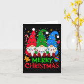 Carte Gnomes Joyeux Noël Joyeux Noël (Fleur jaune)