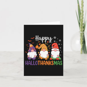 Carte Gnomes mignons Automne Halloween Femmes Filles Hap