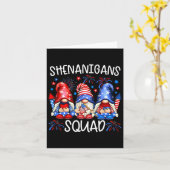 Carte Gnomes Patriotiques 4 Juillet Drôle de Pagaille Ca (Fleur jaune)