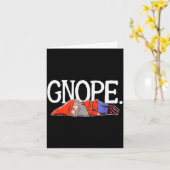 Carte Gnope Gnome Dwarf Funny Garden Elf Christmas (Fleur jaune)