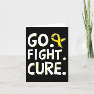 Carte Go Fight Cure Gold Ribbon Enfance Cancer Award