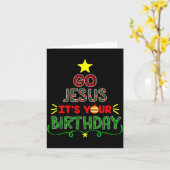 Carte Go Jesus Its Your Birthday Christian Christmas Xma (Fleur jaune)