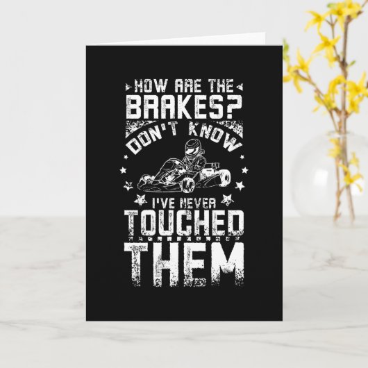 Carte Go Kart Freins (Fleur jaune)