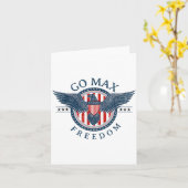 Carte Go Max Shirt! Go Max Go Big! Or Go Home Go Max! (Fleur jaune)