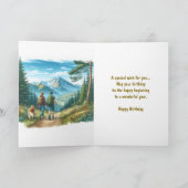 Carte Go Randonnée Joyeux anniversaire (Intérieur)