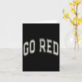 Carte Go Red Summer Camp Team Competition Couleur Event (Fleur jaune)