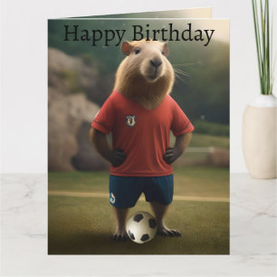 Carte "Goal-Scoring Capybara : The Ultimate Soccer Star 