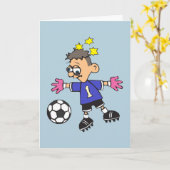 Carte Goalkeeper du football (Fleur jaune)
