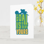 Carte Goalkeeper Goalie Mon But Est De Refuser Votre Foo (Fleur jaune)