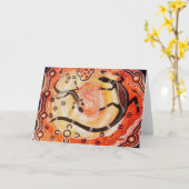 Carte Goanna à Sunrise Card (Fleur jaune)