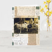 Carte Goat Card Ephemera, Birthday (Fleur jaune)