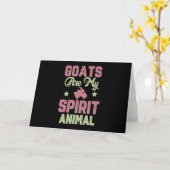 Carte Goat design (Fleur jaune)