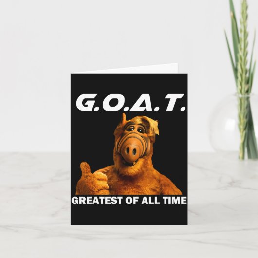 Carte Goat Greatest Of All Time Funny Meme  (Devant)