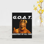 Carte Goat Greatest Of All Time Funny Meme  (Fleur jaune)