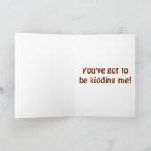 Carte GOAT=VOUS DEVEZ M'ENTRAÎNER "40e ANNIVERSAIRE" (Intérieur)