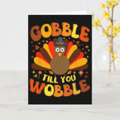 Carte Gobble Till You Wobble 1 (Fleur jaune)