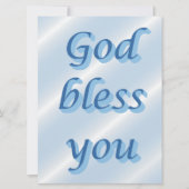 Carte God bless you (Devant)