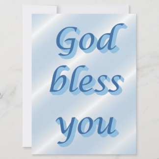 Carte God bless you