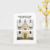 Carte God Grant You Many Years! (Fleur jaune)
