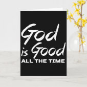 Carte God Is Good All The Time Christian Worship Preache (Fleur jaune)