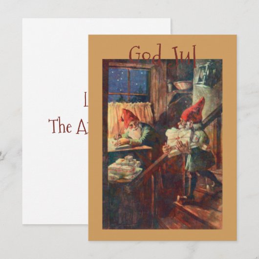 Carte God Jul (Devant / Derrière)