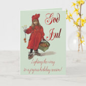 Carte God Jul Iduna and the Magic Apples Scandinavian Ho (Fleur jaune)