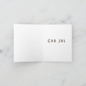 Carte God jul (julkort) Noël suédois (Intérieur)