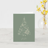 Carte God Jul, Noël norvégien (Fleur jaune)