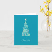 Carte God Jul, Noël norvégien (Fleur jaune)