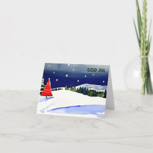 Carte God Jul, Noël suédois