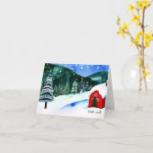 Carte God Jul, Noël suédois (Fleur jaune)