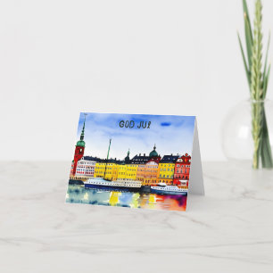 Carte God Jul, Noël suédois