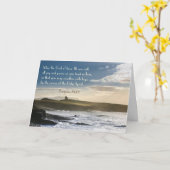 Carte God of Hope, Romans 15:13 Bible Vers, Irish Coast (Fleur jaune)