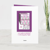 Carte GODDAUGHTER - Joyeux 1er anniversaire (Dos)