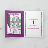 Carte GODDAUGHTER - Joyeux 1er anniversaire (Intérieur)