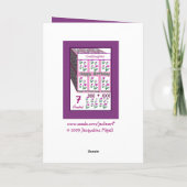 Carte GODDAUGHTER - Joyeux 7ème anniversaire (Dos)