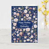 Carte Godgirl Anniversaire Fleurs éparses (Fleur jaune)