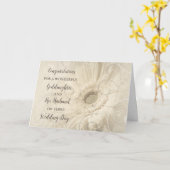 Carte Godgirl et son mari Félicitations (Fleur jaune)