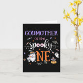 Carte Godmère Du Éffrayant Un Halloween Fantôme 1er O (Fleur jaune)