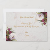 Carte Godmère Proposition Bourgogne Peonies Marbre Flora (Dos)